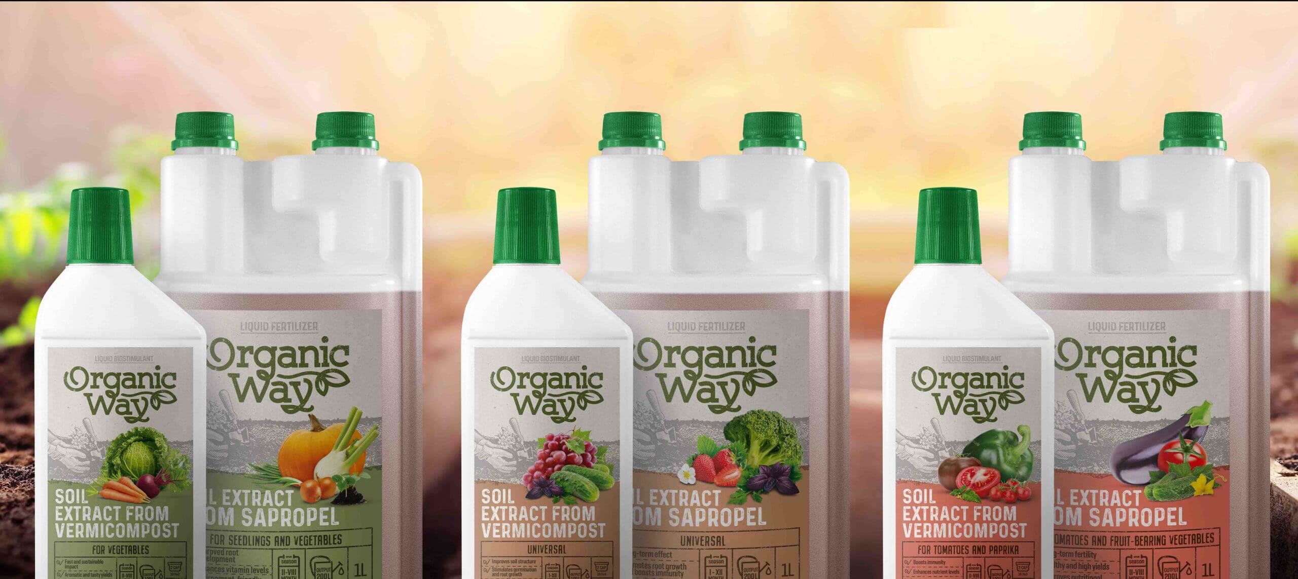 Organic Way Fertilizers Packaging Design