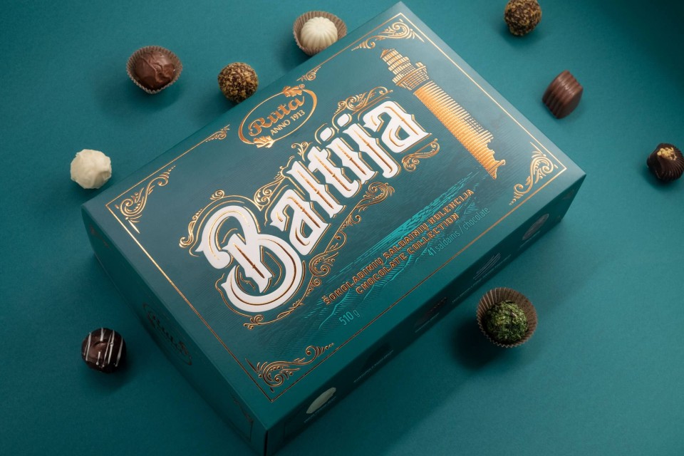 Baltija Chocolate Collection Packaging Design