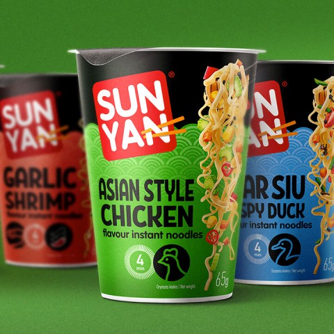 SUN YAN – Instant Noodles Packaging Refresh